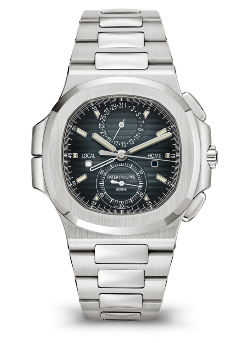 patek-philippe-nautilus-40-mm-steel-nautilus-travel-time-chronograph-blue-dial-5990-196771.jpg Patek Philippe Nautilus 40 mm Steel Nautilus Travel Time Chronograph Blue Dial 5990/1A-011 - Image 1