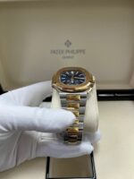 Patek Philippe Nautilus 40.5mm Two Tone Blue Gradient Dial (Ref # 5980/1AR-001) - Image 10