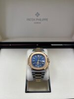 Patek Philippe Nautilus 40.5mm Two Tone Blue Gradient Dial (Ref # 5980/1AR-001) - Image 4