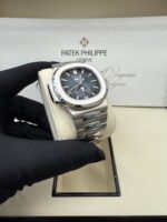 Patek Philippe Nautilus Annual Calendar Stainless Steel with Blue Dial/ Moon Phase (Ref#5726/1A-014) - Image 7