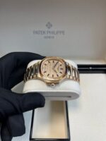 Patek Philippe Nautilus Automatic Rose Gold Baguette Cognac Bezel 7118/1300R-001 - Image 7