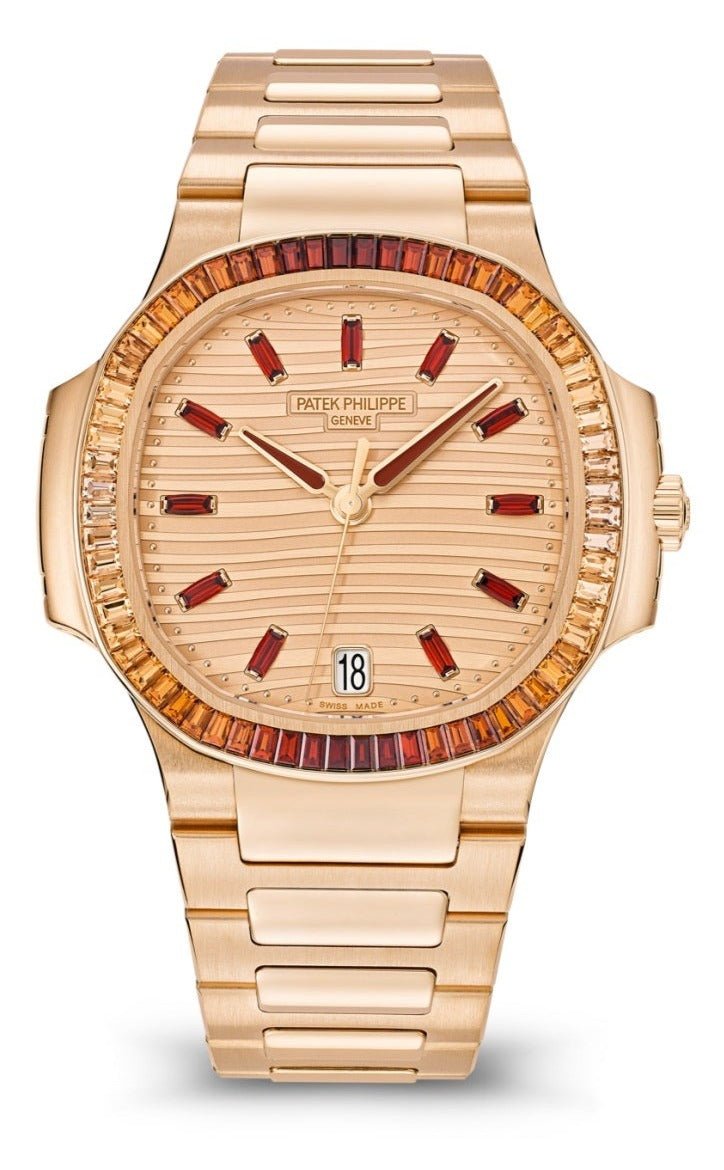 patek-philippe-nautilus-automatic-rose-gold-baguette-cognac-bezel-71181300r-001-878987.jpg Patek Philippe Nautilus Automatic Rose Gold Baguette Cognac Bezel 7118/1300R-001 - Image 1