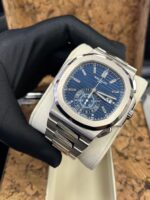 Patek Philippe Nautilus Chronograph White Gold Blue Dial 44mm 5976/1G-001 - Image 11