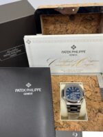 Patek Philippe Nautilus Chronograph White Gold Blue Dial 44mm 5976/1G-001 - Image 14