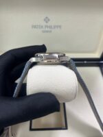 Patek Philippe Nautilus Flyback Chronograph White Gold Blue-Gray Dial 5980/60G - Image 5