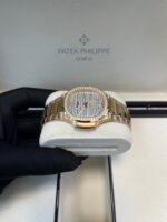 Patek Philippe Nautilus Ladies Rose Gold Nautilus White Dial Diamond Bezel 7118/1200R-001 - Image 3