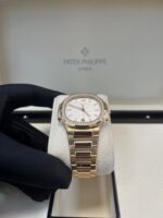 Patek Philippe Nautilus Ladies Rose Gold Nautilus White Dial Diamond Bezel 7118/1200R-001 - Image 9