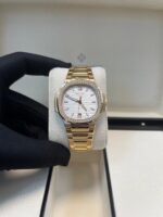Patek Philippe Nautilus Ladies Rose Gold Nautilus White Dial Diamond Bezel 7118/1200R-001 - Image 10