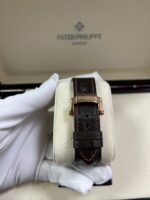 Patek Philippe Nautilus Rose Gold/ Brown Dial/ Leather Strap (Ref#5980R-001) - Image 11