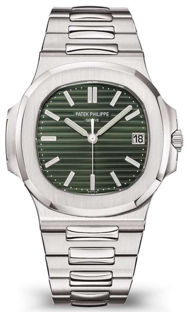 patek-philippe-nautilus-self-winding-sunburst-olive-green-dial-ref-57111a-014-241340.jpg Patek Philippe Nautilus Self-Winding Sunburst Olive-Green Dial Ref # 5711/1A-014 - Image 1