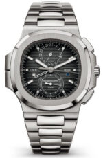 Patek Philippe Nautilus Travel Time Chronograph/ Stainless Steel/ Black Graduated Dial (Ref# 5990/1A-001)