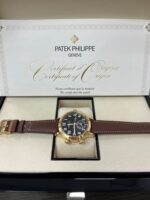 Patek Philippe Travel Time 37mm Rose Gold/ Brown Sunburst Dial (Ref# 7234R-001) - Image 3