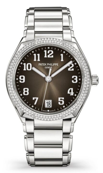 Patek Philippe Twenty~4 Automatic Gray Sunburst Dial Ladies Watch (Ref # 7300/1200A-010)