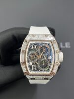 Richard Mille RM 72-01 Automatic Winding Lifestyle Flyback Chronograph White Gold with Baguette Diamonds - Image 11
