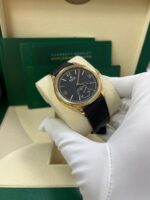 Rolex 1908 39mm Black Dial Leather Strap 52508 - Image 15