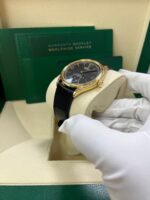 Rolex 1908 39mm Black Dial Leather Strap 52508 - Image 14