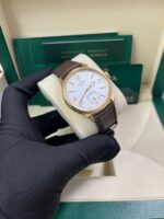 Rolex 1908 39mm White Dial Leather Strap 52508 - Image 7