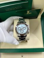 Rolex 950 Platinum Cosmograph Daytona 40 Watch - Ice Blue Index Dial (Ref # 116506) - Image 11