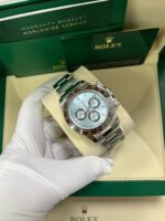 Rolex 950 Platinum Cosmograph Daytona 40 Watch - Ice Blue Index Dial (Ref # 116506) - Image 12