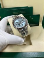 Rolex 950 Platinum Cosmograph Daytona 40 Watch - Ice Blue Index Dial (Ref # 116506) - Image 10