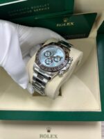 Rolex 950 Platinum Cosmograph Daytona 40 Watch - Ice Blue Index Dial (Ref # 116506) - Image 14