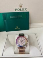 Rolex Cosmograph Everose Daytona Factory Diamond Rainbow Edition Ref# 116595RBOW) - Image 3