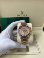Rolex Cosmograph Everose Daytona Factory Diamond Rainbow Edition Ref# 116595RBOW) - Image 14