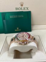 Rolex Cosmograph Everose Daytona Factory Diamond Rainbow Edition Ref# 116595RBOW) - Image 5
