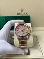 Rolex Cosmograph Everose Daytona Factory Diamond Rainbow Edition Ref# 116595RBOW) - Image 11