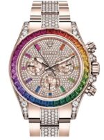 Rolex Cosmograph Everose Daytona Factory Diamond Rainbow Edition Ref# 116595RBOW) - Image 4