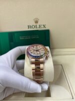 Rolex Cosmograph Everose Daytona Factory Diamond Rainbow Edition Ref# 116595RBOW) - Image 12