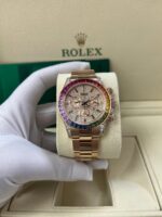 Rolex Cosmograph Everose Daytona Factory Diamond Rainbow Edition Ref# 116595RBOW) - Image 13