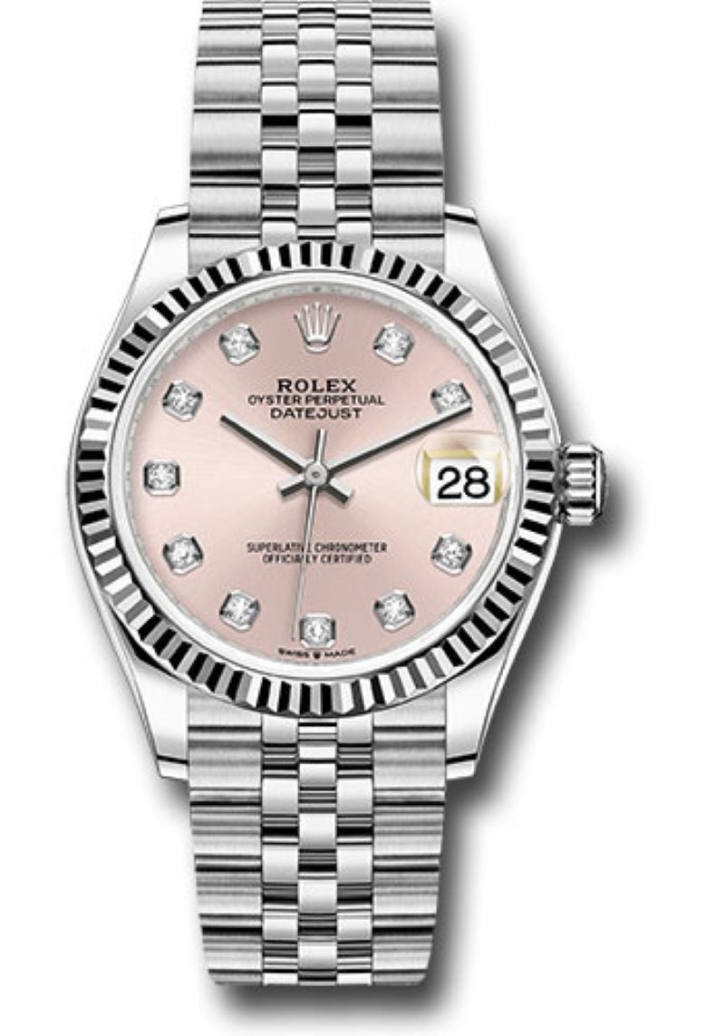 rolex-datejust-31-fluted-bezel-pink-diamond-dial-jubilee-bracelet-278274-546635.jpg Rolex Datejust 31 Fluted Bezel Pink Diamond Dial Jubilee Bracelet 278274 - Image 1