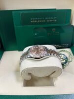 Rolex Datejust 31 Steel and Rose Gold Jubilee Bracelet / Index Pink Dial 278271 - Image 6