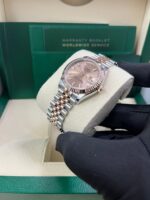 Rolex Datejust 31 Steel and Rose Gold Jubilee Bracelet / Index Pink Dial 278271 - Image 9