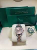 Rolex Datejust 31 Steel and Rose Gold Jubilee Bracelet / Index Pink Dial 278271 - Image 2