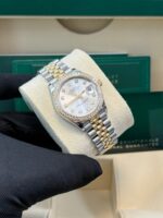 Rolex Datejust 31mm Stainless Steel and Yellow Gold Silver Diamond Dial Jubilee 278383RBR - Image 12