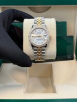 Rolex Datejust 31mm Stainless Steel and Yellow Gold Silver Diamond Dial Jubilee 278383RBR - Image 13