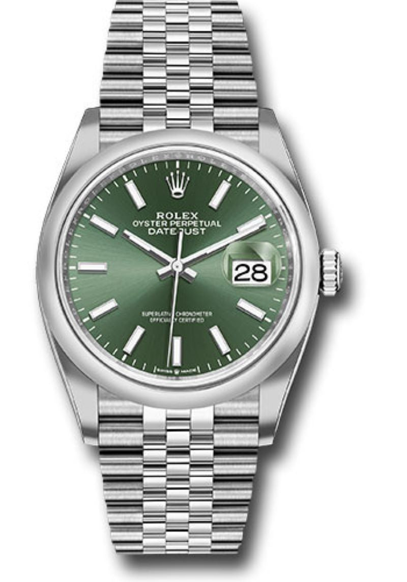 rolex-datejust-36-domed-bezel-mint-green-index-dial-jubilee-bracelet-126200-847029.jpg Rolex Datejust 36 Domed Bezel Mint Green Index Dial Jubilee Bracelet 126200 - Image 1