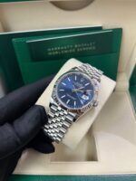 Rolex Datejust 36 Fluted Bezel Blue Index Dial Jubilee Bracelet 126234 - Image 5