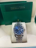 Rolex Datejust 36 Fluted Bezel Blue Index Dial Jubilee Bracelet 126234 - Image 2