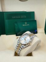 Rolex Datejust 36 Silver Roman Dial Fluted Jubilee Bracelet 126233 - Image 4