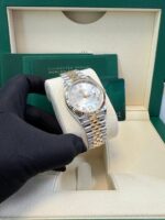 Rolex Datejust 36 Silver Roman Dial Fluted Jubilee Bracelet 126233 - Image 11