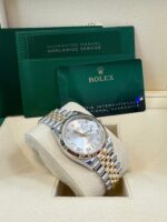 Rolex Datejust 36 Silver Roman Dial Fluted Jubilee Bracelet 126233 - Image 3