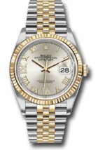 Rolex Datejust 36 Silver Roman Dial Fluted Jubilee Bracelet 126233
