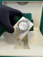 Rolex Datejust 36 Silver Roman Dial Fluted Jubilee Bracelet 126233 - Image 10