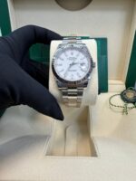 Rolex Datejust 41 Fluted Bezel White Index Dial Oyster Bracelet 126334 - Image 11