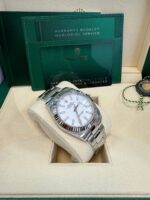 Rolex Datejust 41 Fluted Bezel White Index Dial Oyster Bracelet 126334 - Image 3