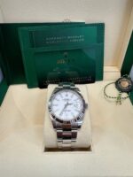 Rolex Datejust 41 Fluted Bezel White Index Dial Oyster Bracelet 126334 - Image 2