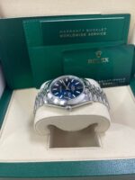 Rolex Datejust 41/ Stainless Steel/ Blue Index Dial/ Smooth Bezel/ Jubilee Bracelet (Ref# 126300) - Image 4